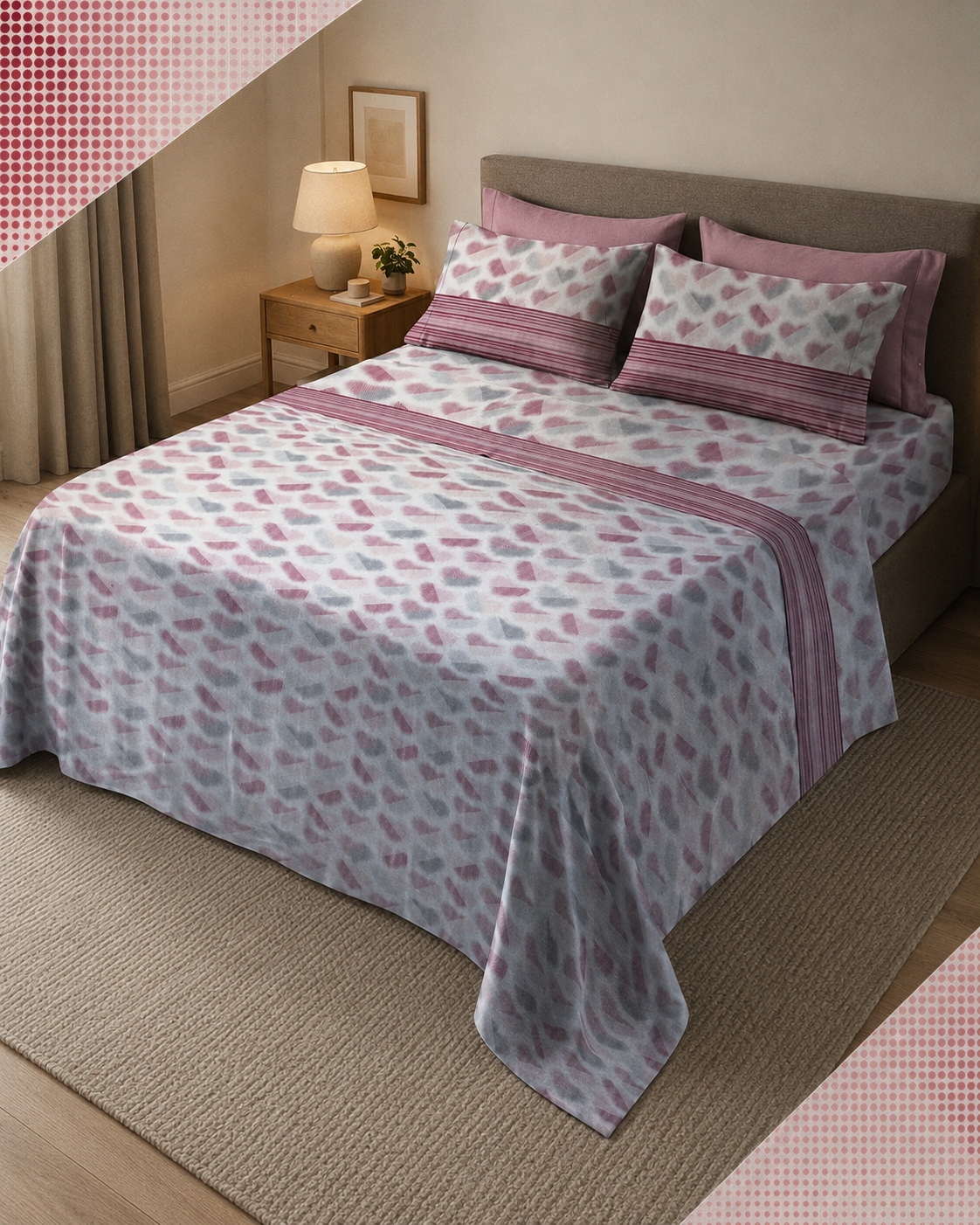 Completo lenzuolo con angoli MAXI Martissima