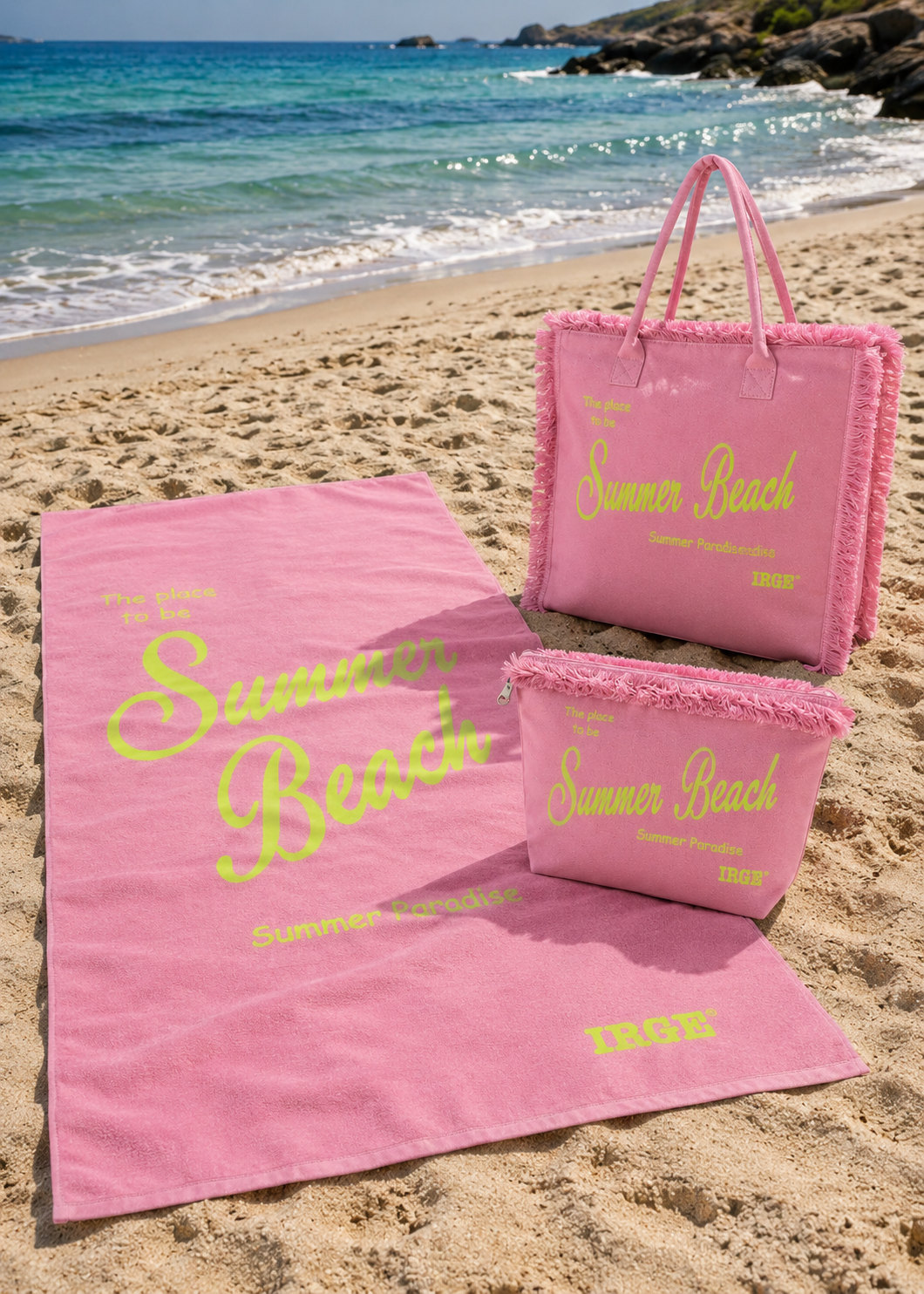 Set Mare Borsa-Telo-Pochette Irge