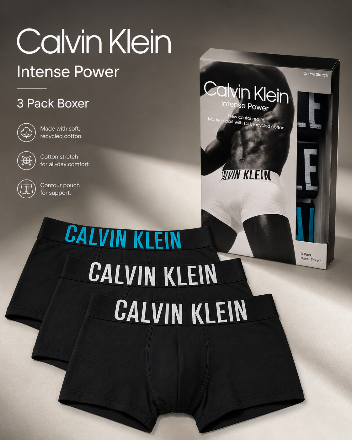 Boxer Uomo Calvin Klein Trunk Intense Power