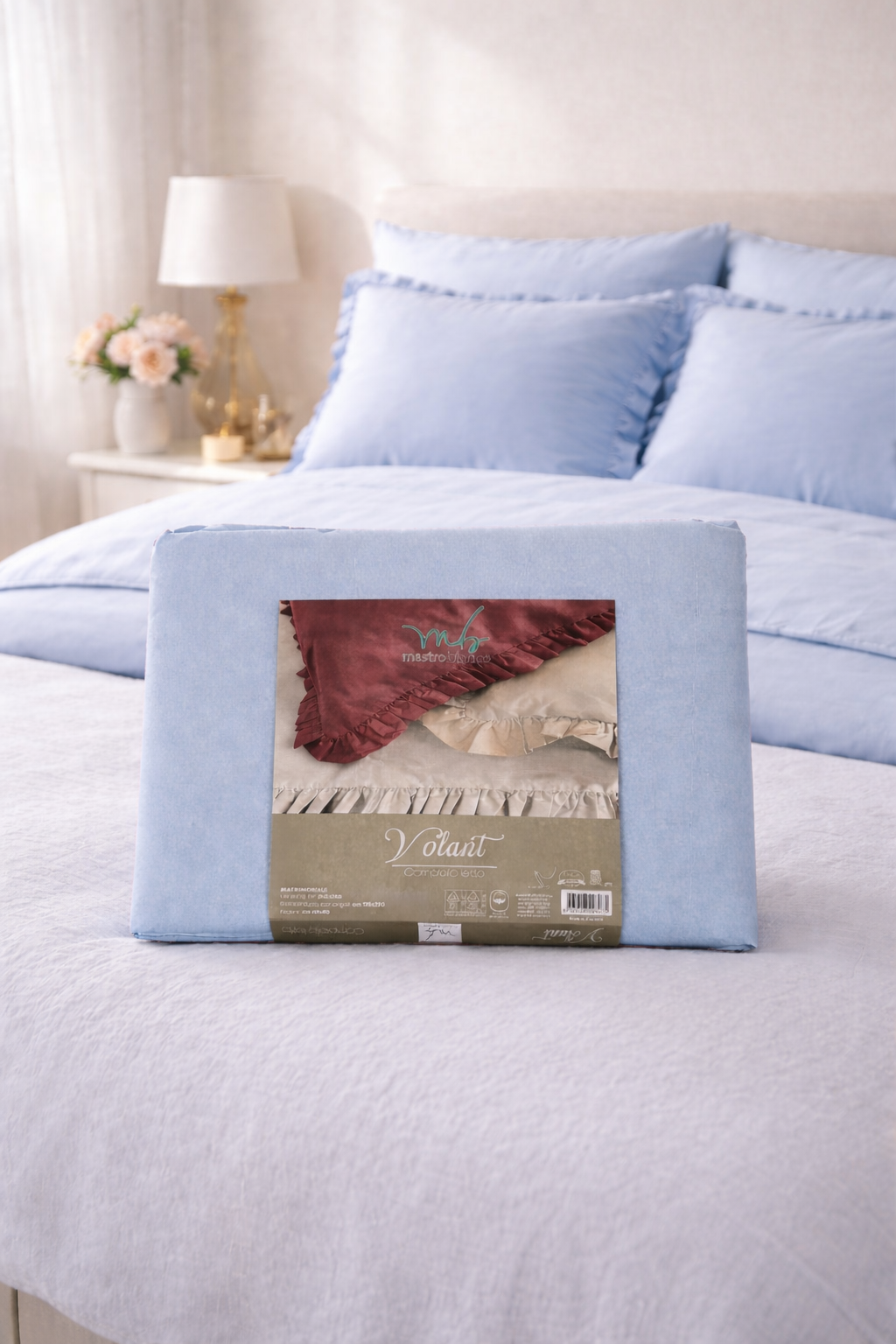 Completo Letto Matrimoniale Volant | Nicoletta Online