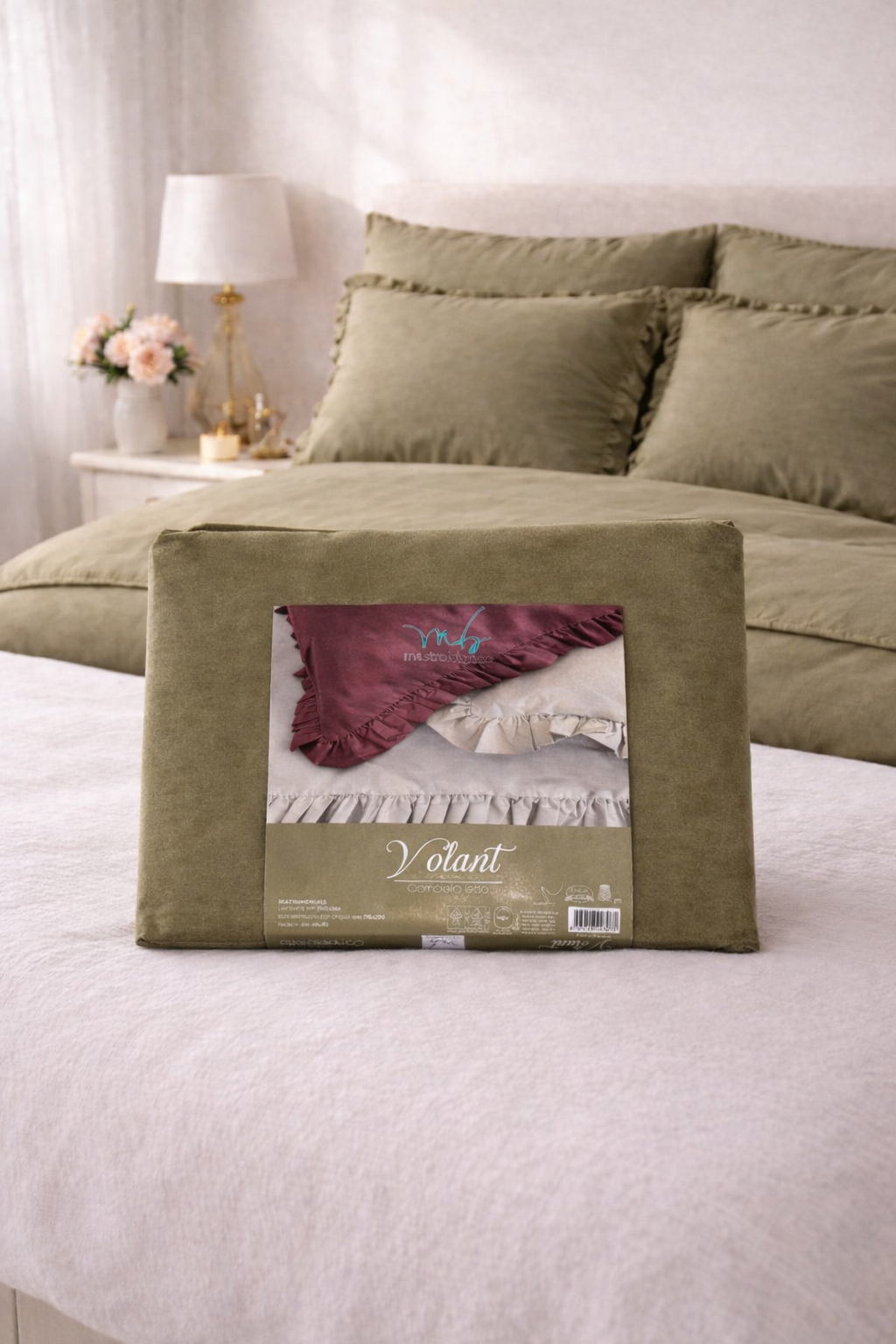 Completo Letto Matrimoniale Volant | Nicoletta Online