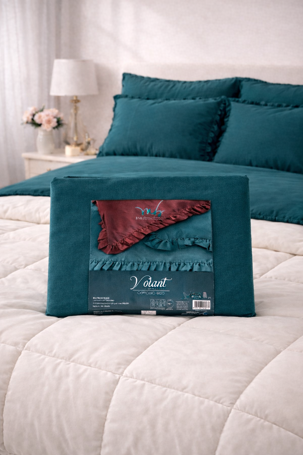 Completo Letto Matrimoniale Volant | Nicoletta Online