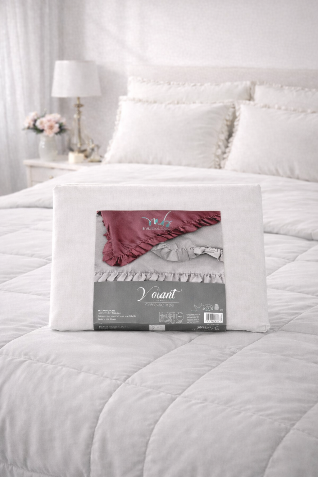 Completo Letto Matrimoniale Volant | Nicoletta Online