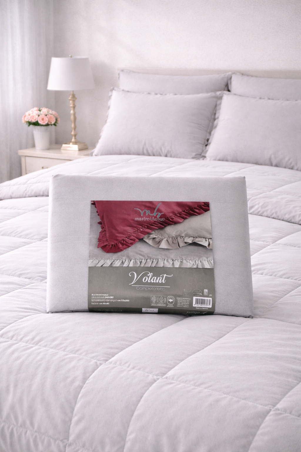 Completo Letto Matrimoniale Volant | Nicoletta Online