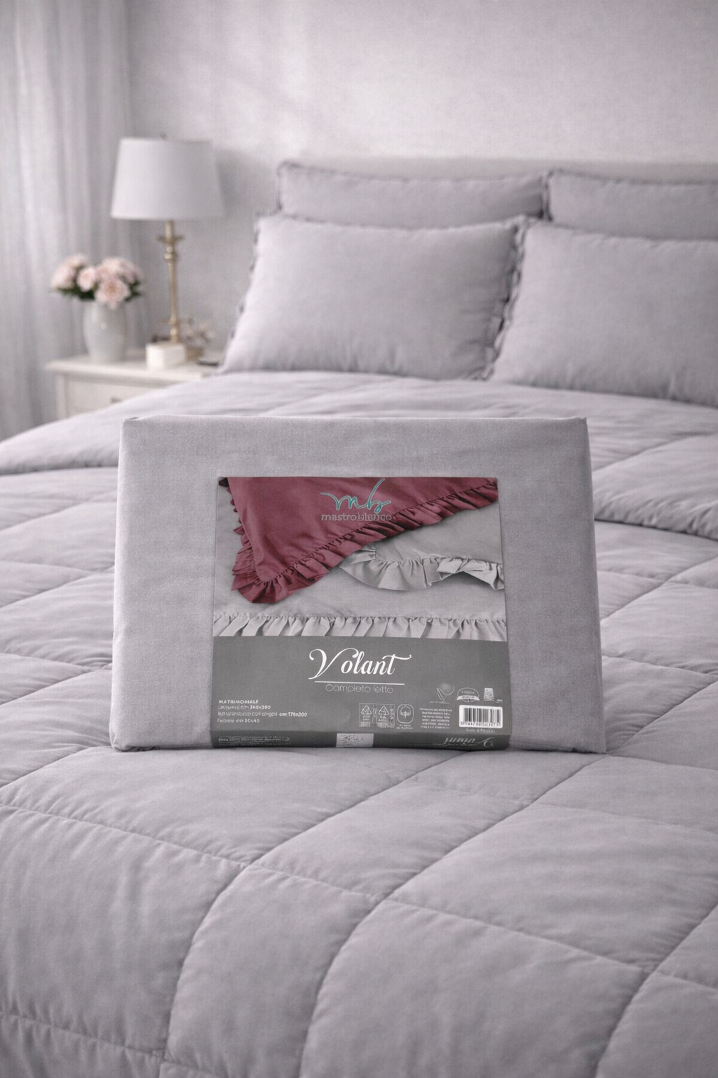 Completo Letto Matrimoniale Volant | Nicoletta Online