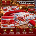 Copripiumino Double Face Tinta Unita con Zip Matrimoniale in 100% poliestere - Suprema Luxury