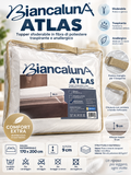 Topper Sfoderabile in Fibra di Poliestere Traspurante e Anallergico - Biancaluna "ATLAS"