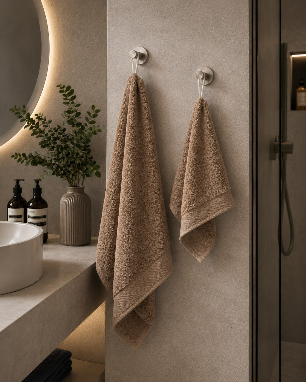Set Asciugamani 2 viso + 1 ospite in omaggio - LASAHOME art. SOFTY Soft Touch in 100% PURO COTONE