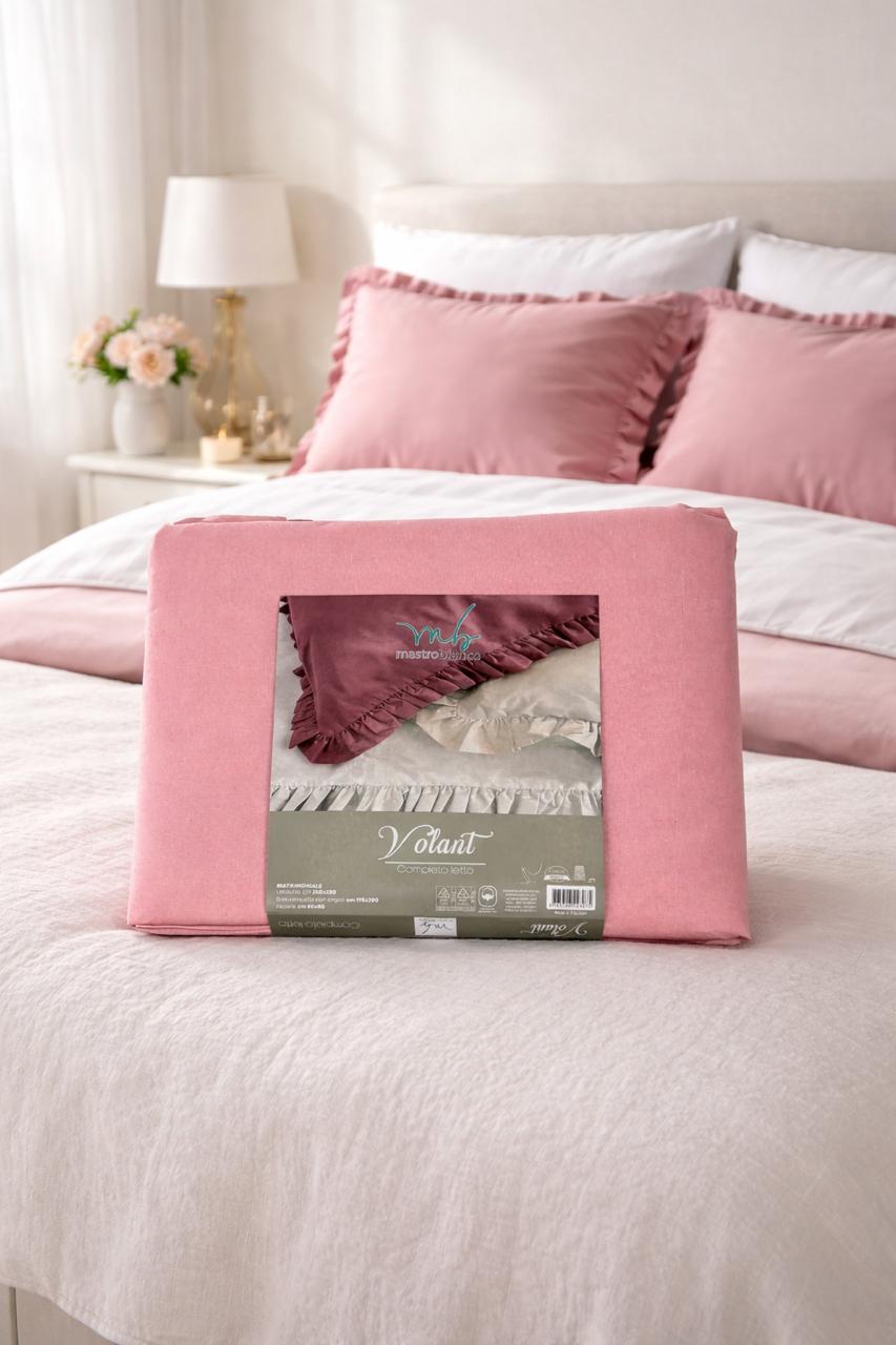 Completo Letto Matrimoniale Volant | Nicoletta Online