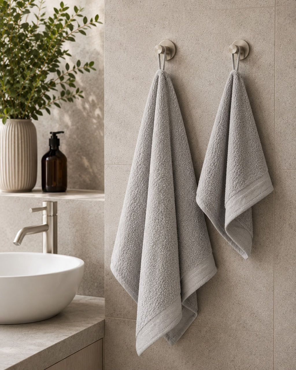 Set Asciugamani 2 viso + 1 ospite in omaggio - LASAHOME art. SOFTY Soft Touch in 100% PURO COTONE
