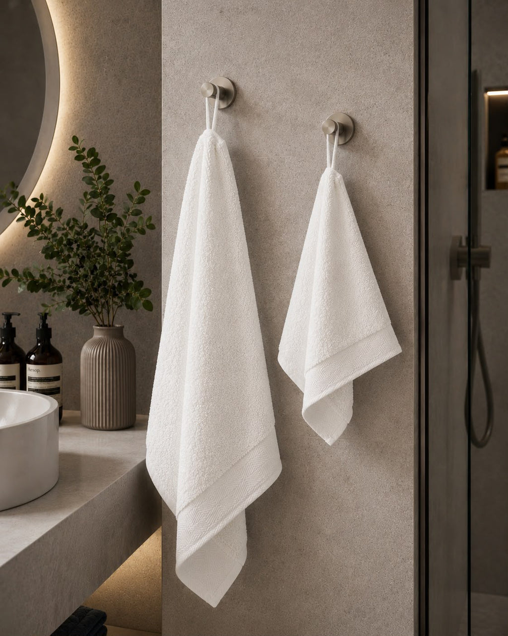 Set Asciugamani 2 viso + 1 ospite in omaggio - LASAHOME art. SOFTY Soft Touch in 100% PURO COTONE