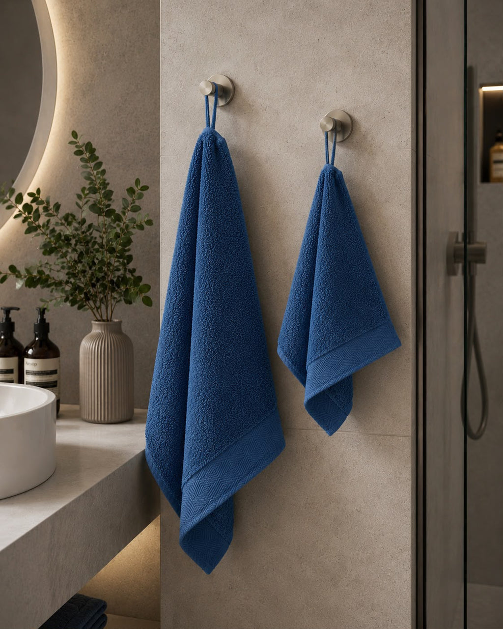 Set Asciugamani 2 viso + 1 ospite in omaggio - LASAHOME art. SOFTY Soft Touch in 100% PURO COTONE