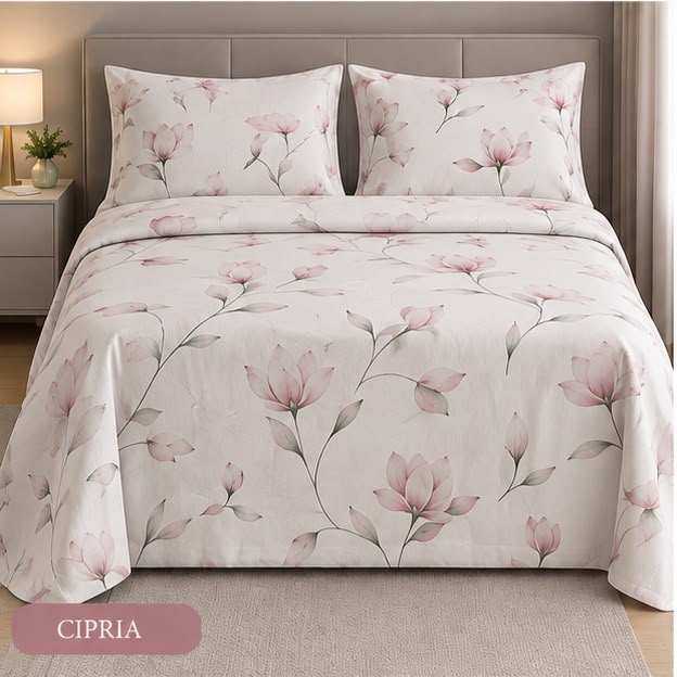 Completo Letto Matrimoniale Juliet's Line Home Collection - SIRENA art. Magnolia