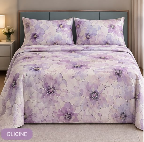Completo Letto Matrimoniale Juliet's Line Home Collection - SIRENA art. Papavero-Rosé