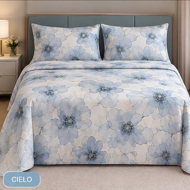 Completo Letto Matrimoniale Juliet's Line Home Collection - SIRENA art. Papavero-Rosé
