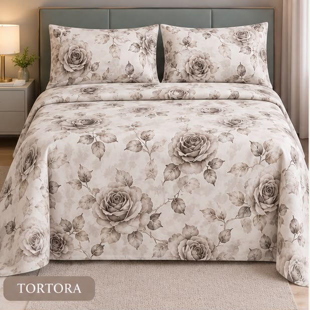 Completo Letto Matrimoniale Juliet's Line Home Collection - SIRENA art. Papavero-Rosé